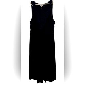 Soma Black Crochet Lace Sleeveless High Low Dress Size XS Soft Stretchy